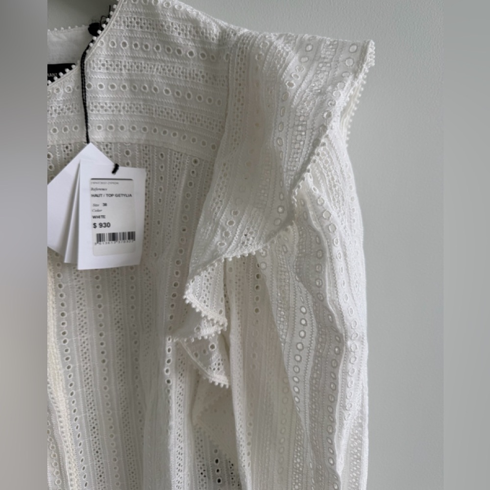 Isabel Marant broderie anglaise ruffle-trim blouse - Picture 7 of 7